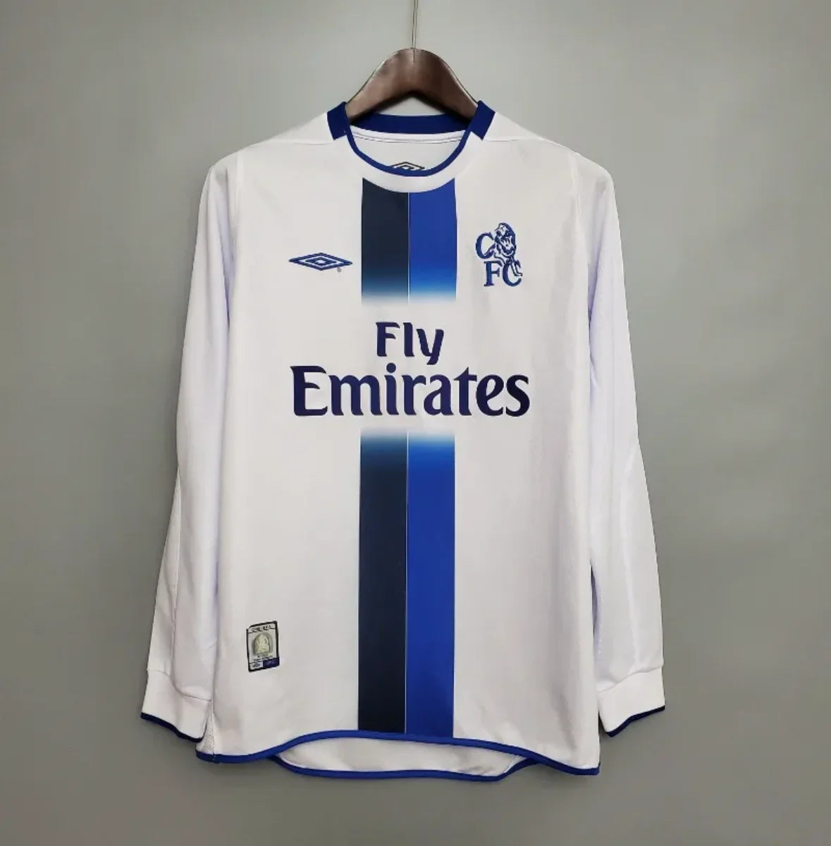 Camiseta Retro Chelsea FC Visitante Manga Larga 2003-05 - Fútbol Club Vintage