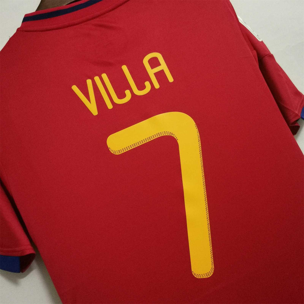 Camiseta Retro España 2010-11 David Villa - Fútbol Club Vintage