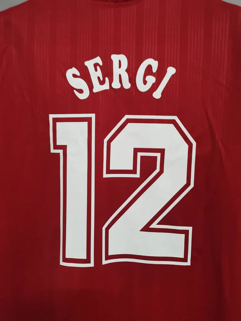 Camiseta Retro España 1996-98 Sergi - Fútbol Club Vintage