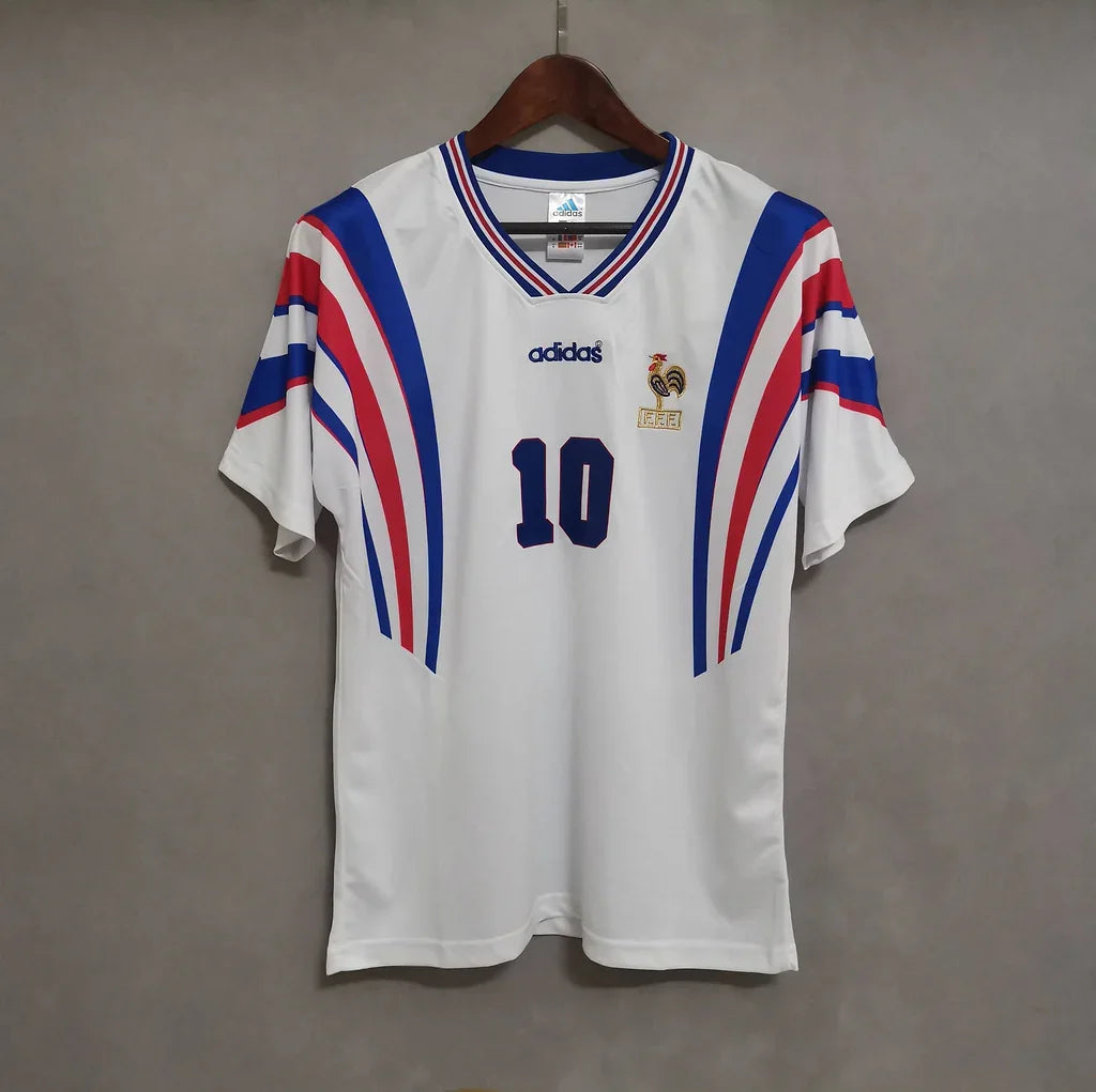 Zidane Francia Visitante 1996 - Fútbol Club Vintage