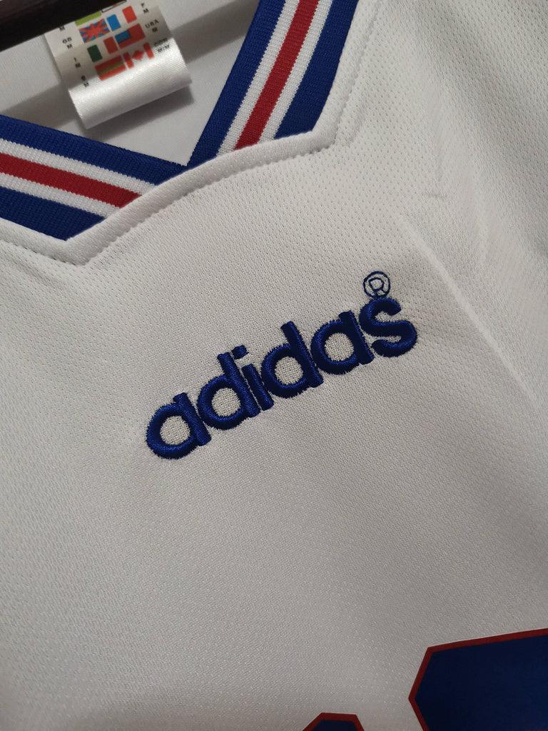 Zidane Francia Visitante 1996 - Fútbol Club Vintage