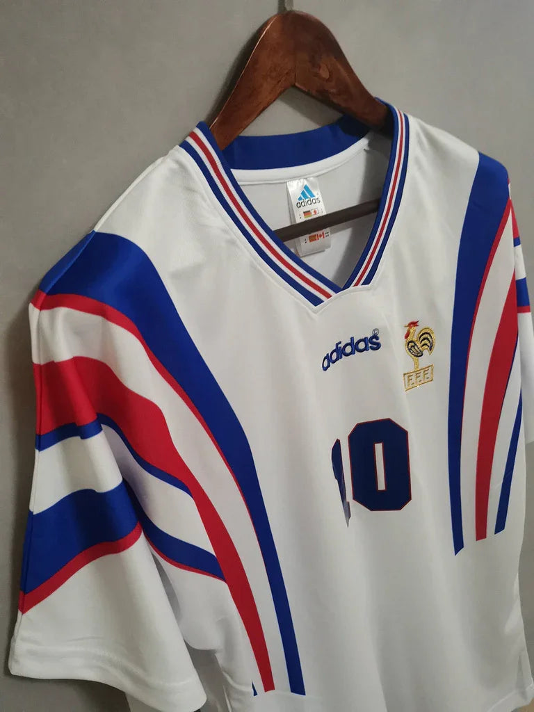 Zidane Francia Visitante 1996 - Fútbol Club Vintage