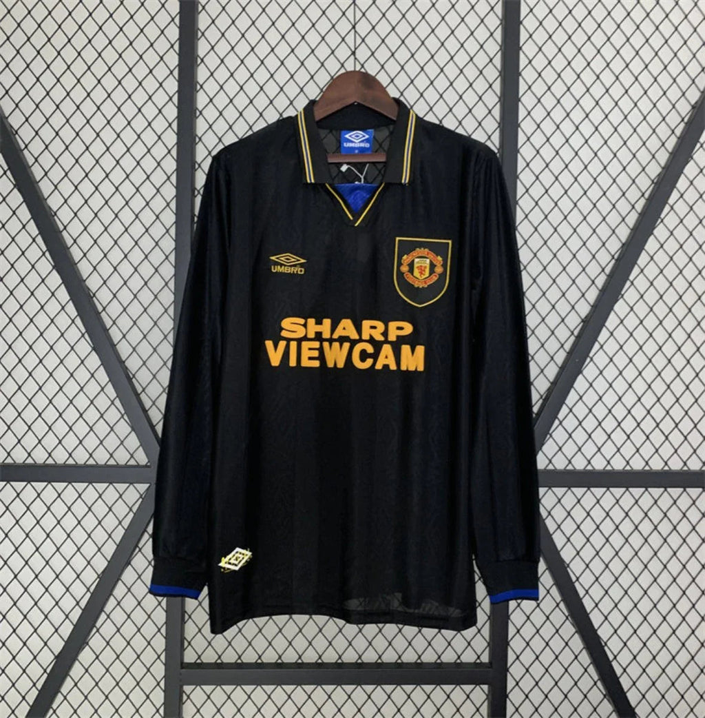 Camiseta Retro Manchester United Manga Larga Visitante 1993-94 - Fútbol Club Vintage