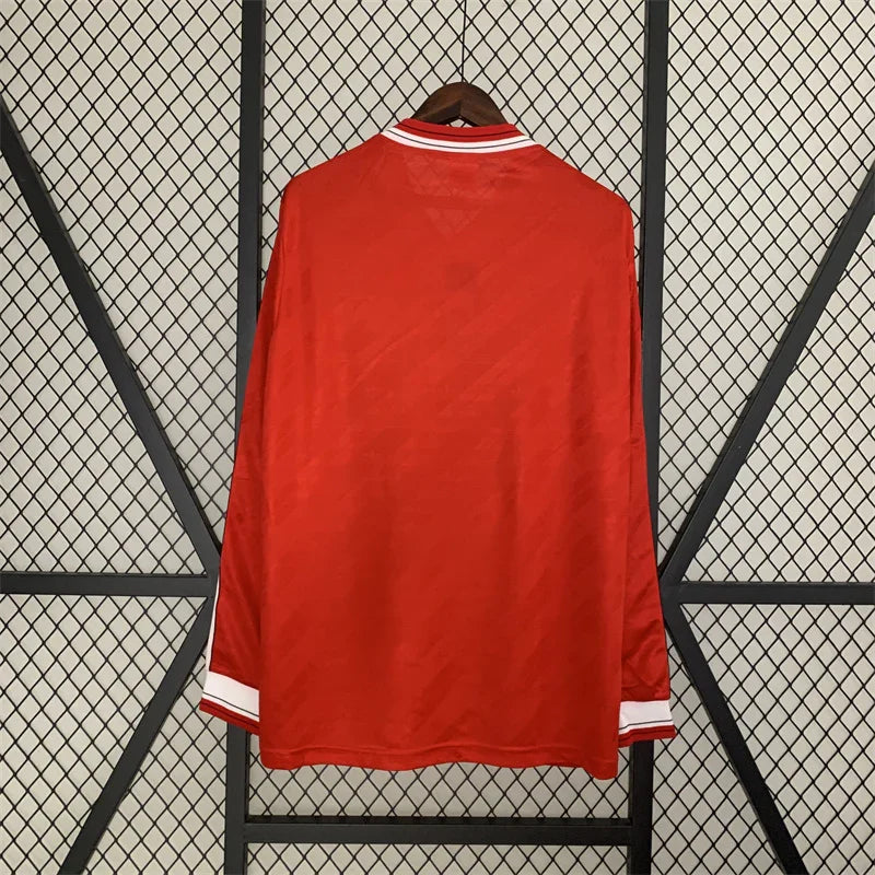 Camiseta Retro Manchester United Manga Larga 1986-88 - Fútbol Club Vintage