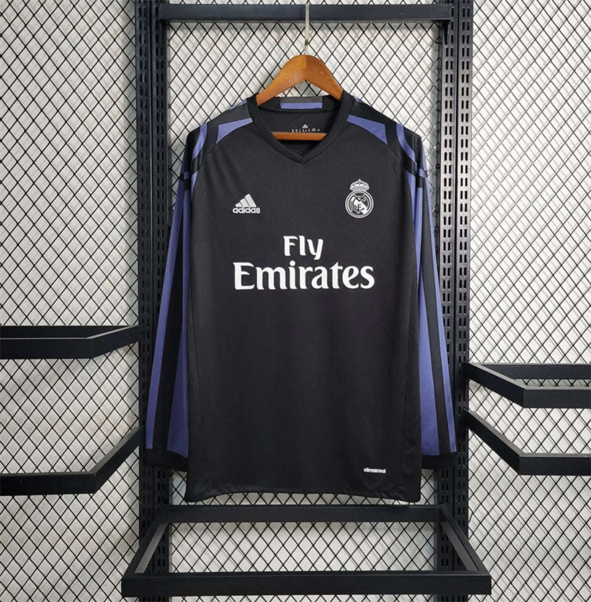 Real Madrid Visitante (3º) Manga Larga 2016 - Fútbol Club Vintage