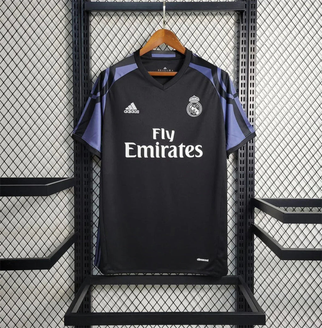 Real Madrid Visitante (3º) Manga Larga 2016 - Fútbol Club Vintage