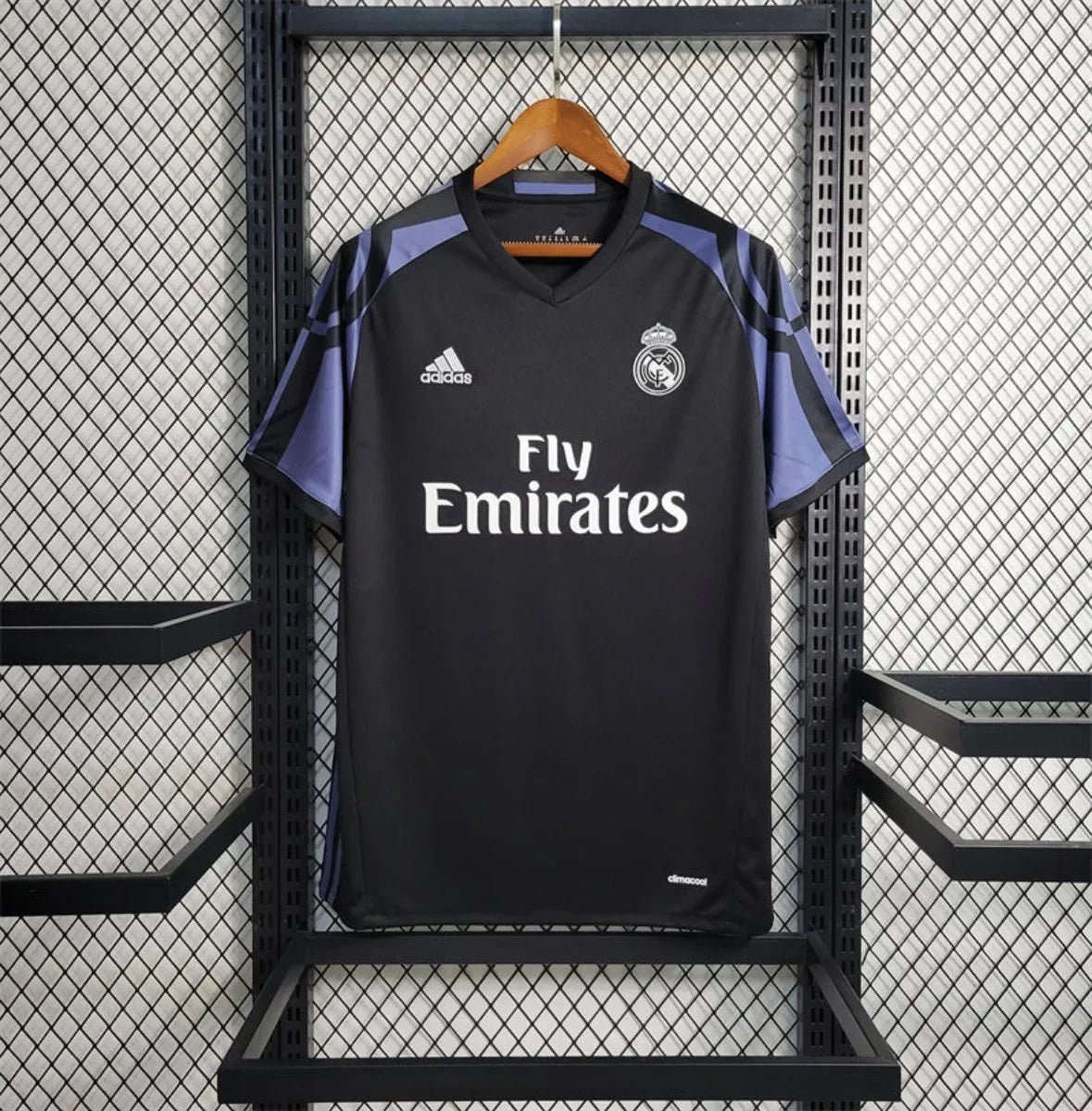 Real Madrid Visitante (3º) Manga Larga 2016 - Fútbol Club Vintage