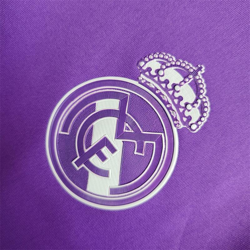 Real Madrid Visitante Manga Larga 2016 - Fútbol Club Vintage