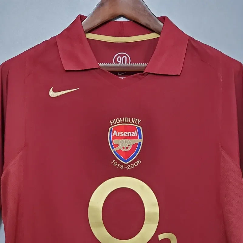 Camiseta Arsenal FC Visitante 2005-06 Retro - Fútbol Club Vintage