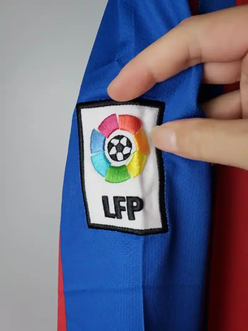 Camiseta Retro FC Barcelona Manga Larga 2007-08 - Fútbol Club Vintage