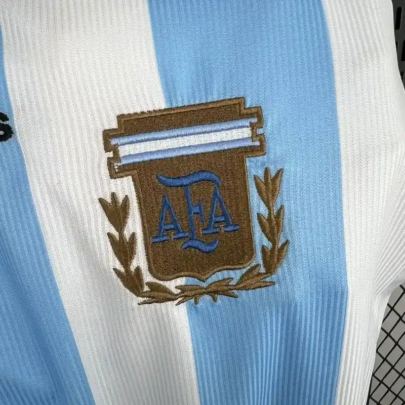 Camiseta Retro Argentina Manga Larga 1998 - Fútbol Club Vintage