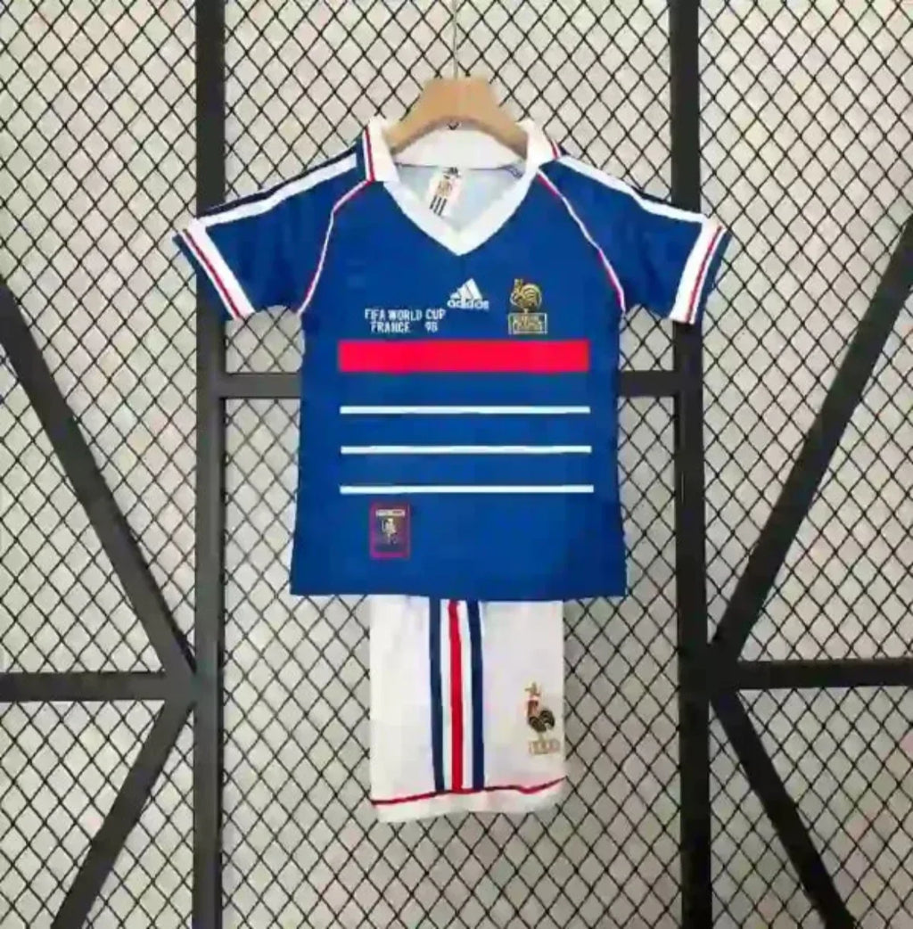 Retro Niños Francia 1998 - Fútbol Club Vintage