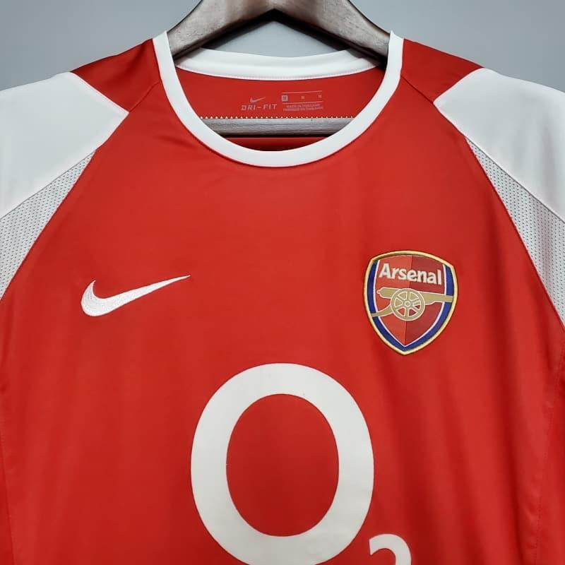 Camiseta Arsenal FC 2002-04 Retro - Fútbol Club Vintage