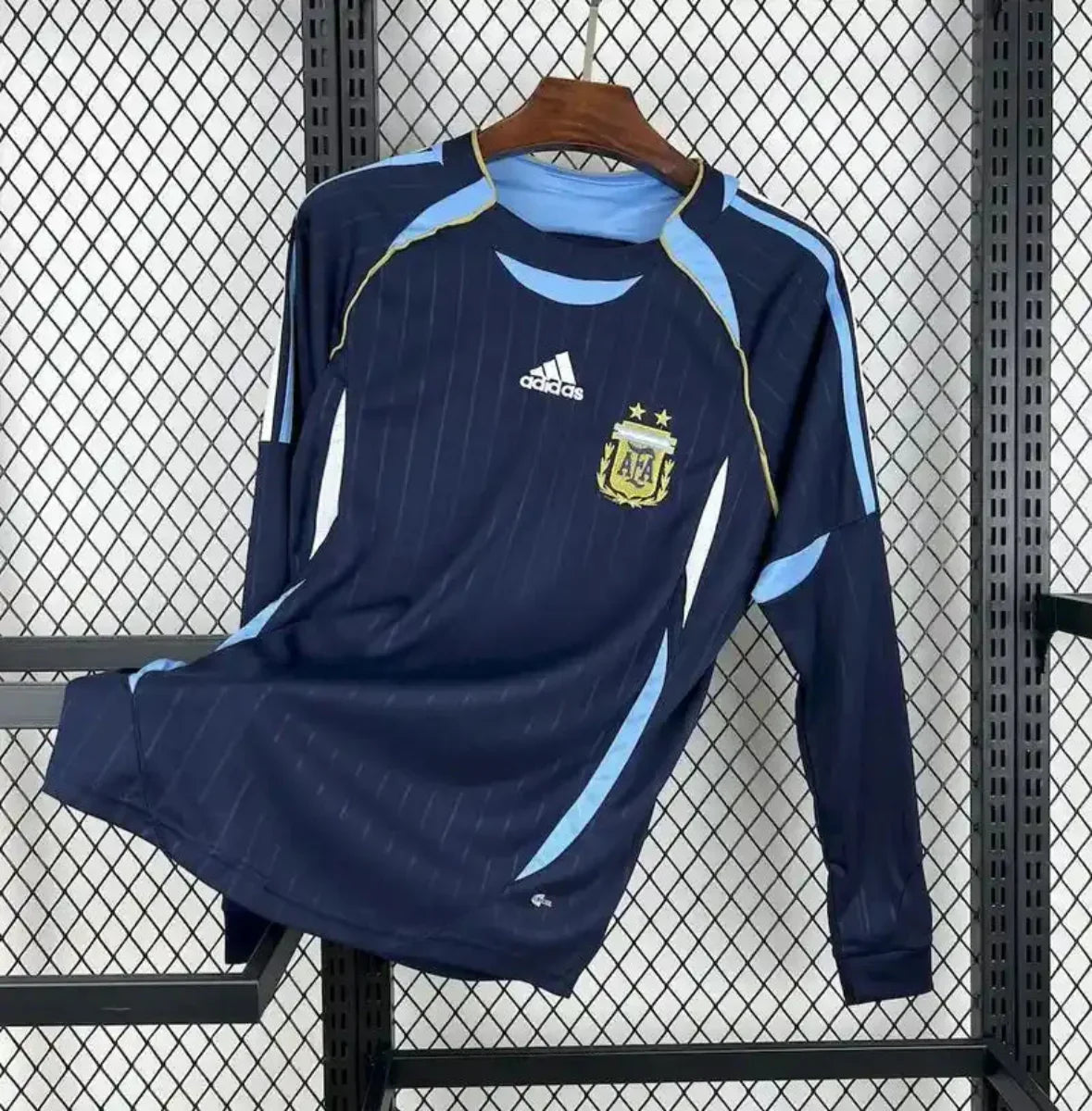 Camiseta Retro Argentina Visitante Manga Larga 2006 - Fútbol Club Vintage