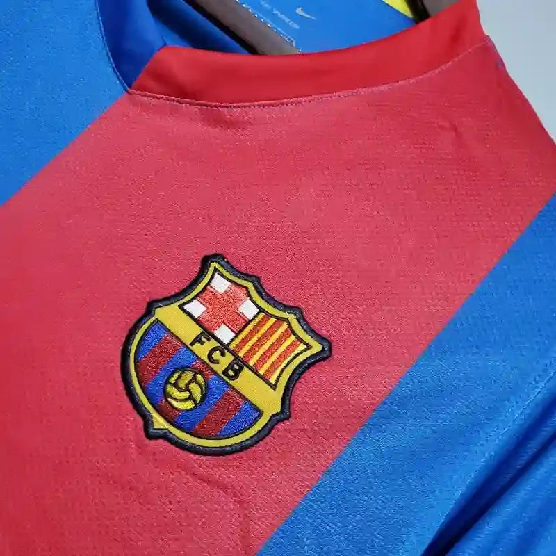Camiseta Retro FC Barcelona Manga Larga 2006-07 - Fútbol Club Vintage