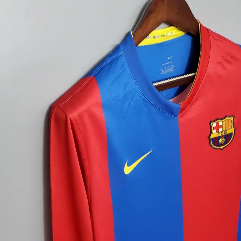 Camiseta Retro FC Barcelona Manga Larga 2006-07 - Fútbol Club Vintage