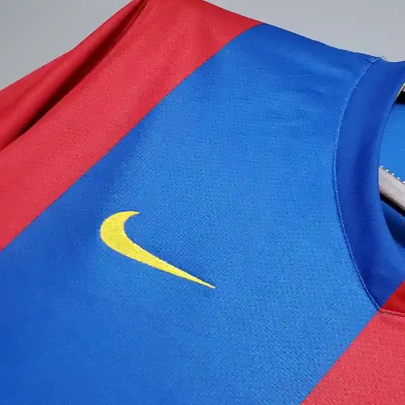 Camiseta Retro FC Barcelona Manga Larga 2006-07 - Fútbol Club Vintage