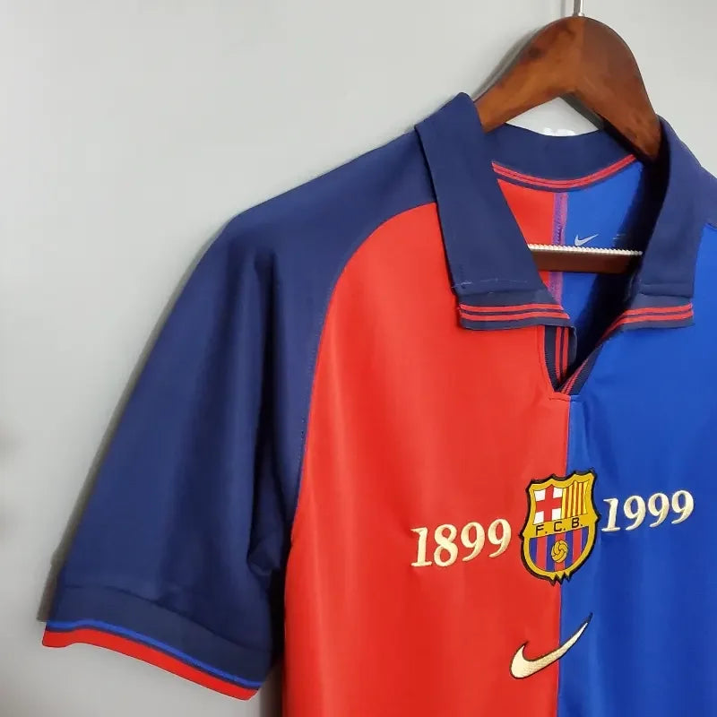 Camiseta Retro FC Barcelona 100 Aniversario 1999-00 - Fútbol Club Vintage