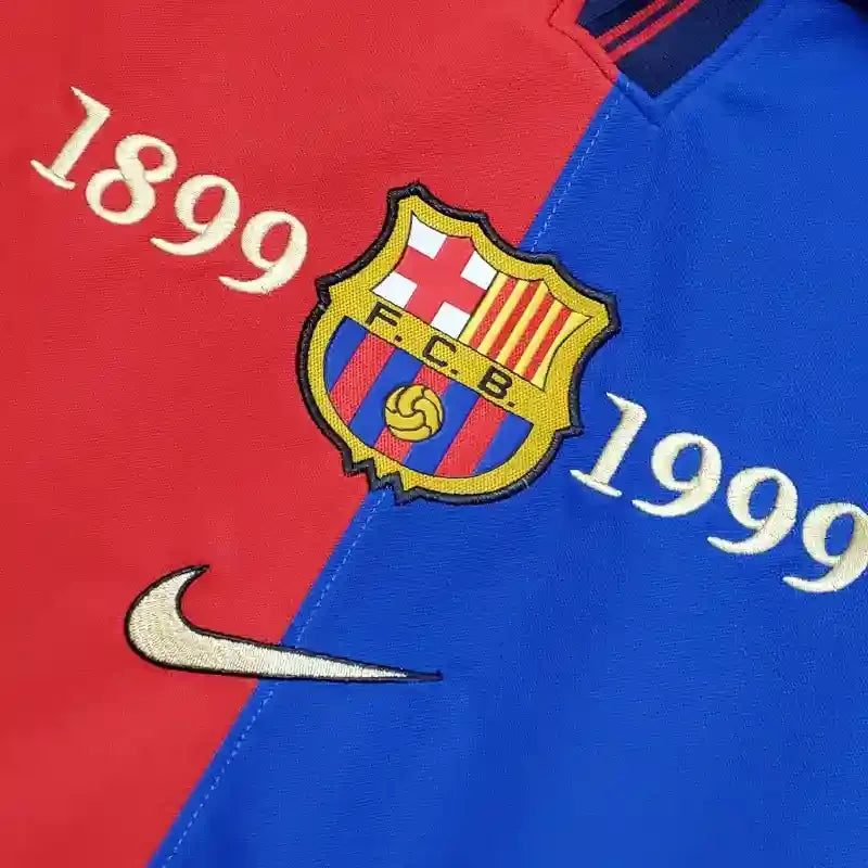Camiseta Retro FC Barcelona 100 Aniversario 1999-00 - Fútbol Club Vintage