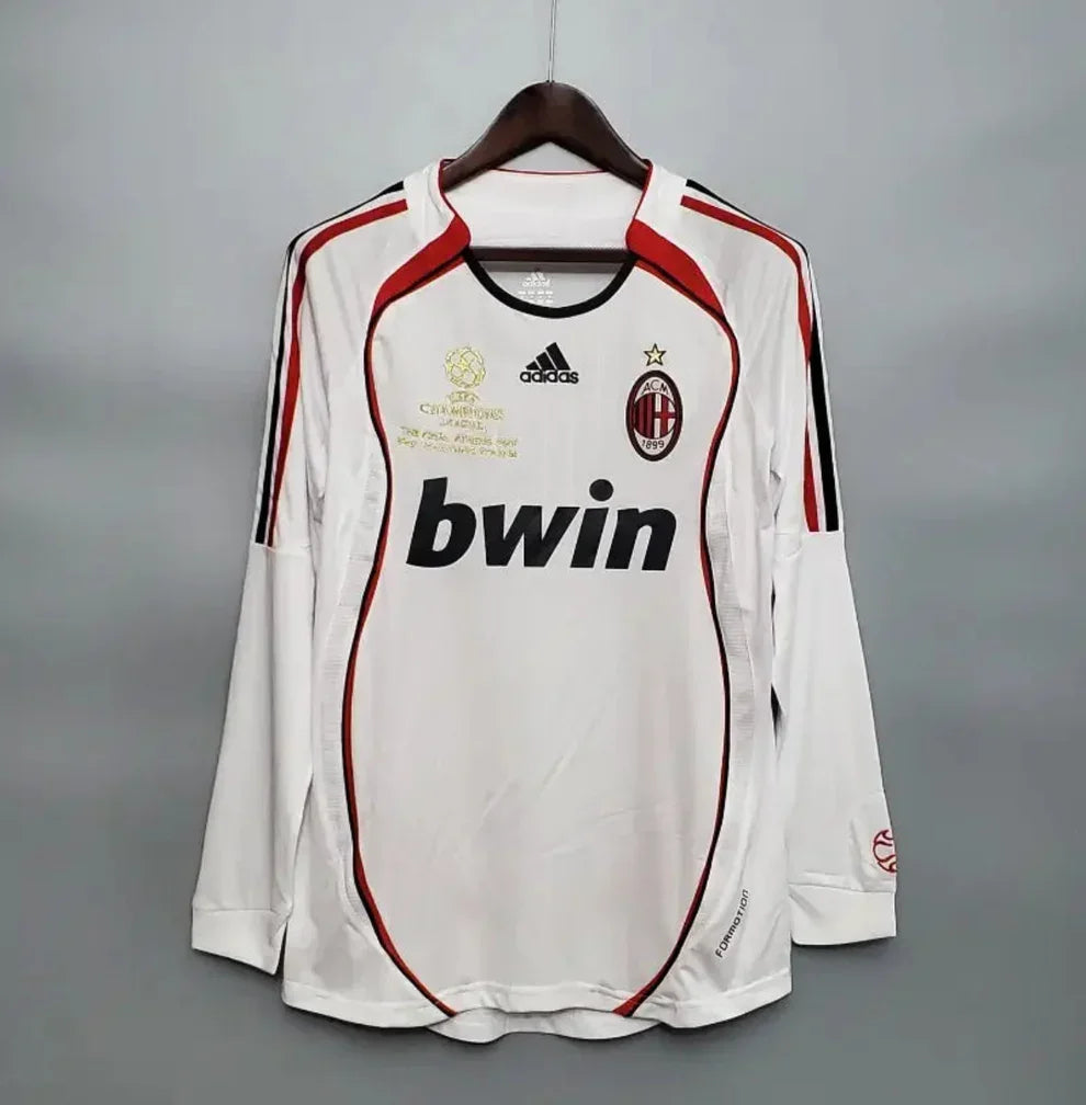 Camiseta Retro AC Milán Visitante Manga Larga 2006-07 - Fútbol Club Vintage