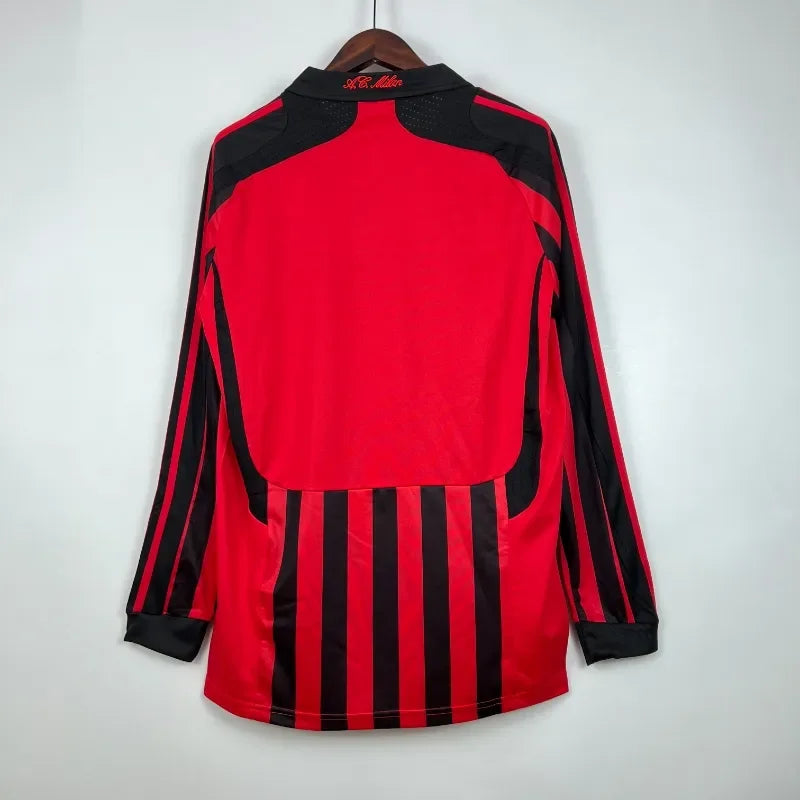 Camiseta Retro AC Milán Manga Larga 2007-08 - Fútbol Club Vintage