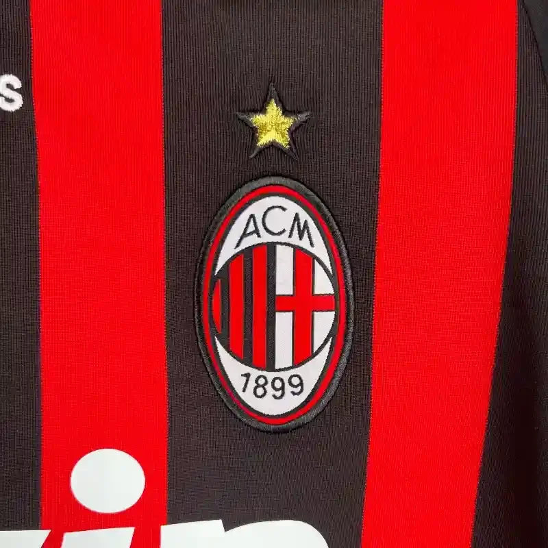 Camiseta Retro AC Milán Manga Larga 2008-09 - Fútbol Club Vintage