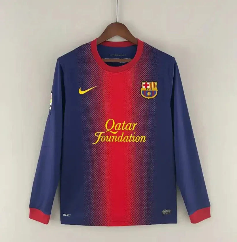 Camiseta Retro FC Barcelona Manga Larga 2012-13 - Fútbol Club Vintage