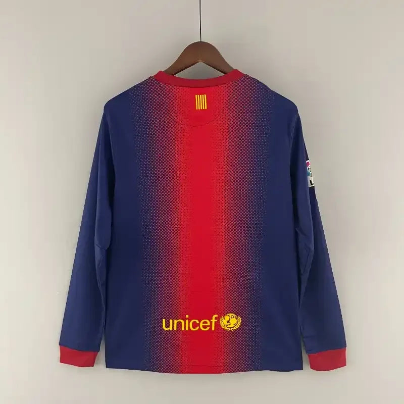 Camiseta Retro FC Barcelona Manga Larga 2012-13 - Fútbol Club Vintage
