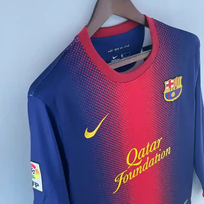 Camiseta Retro FC Barcelona Manga Larga 2012-13 - Fútbol Club Vintage