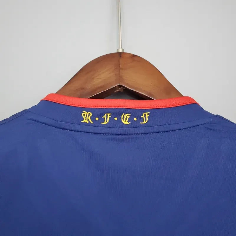 Camiseta Retro España Visitante Manga Larga 2010 - Fútbol Club Vintage
