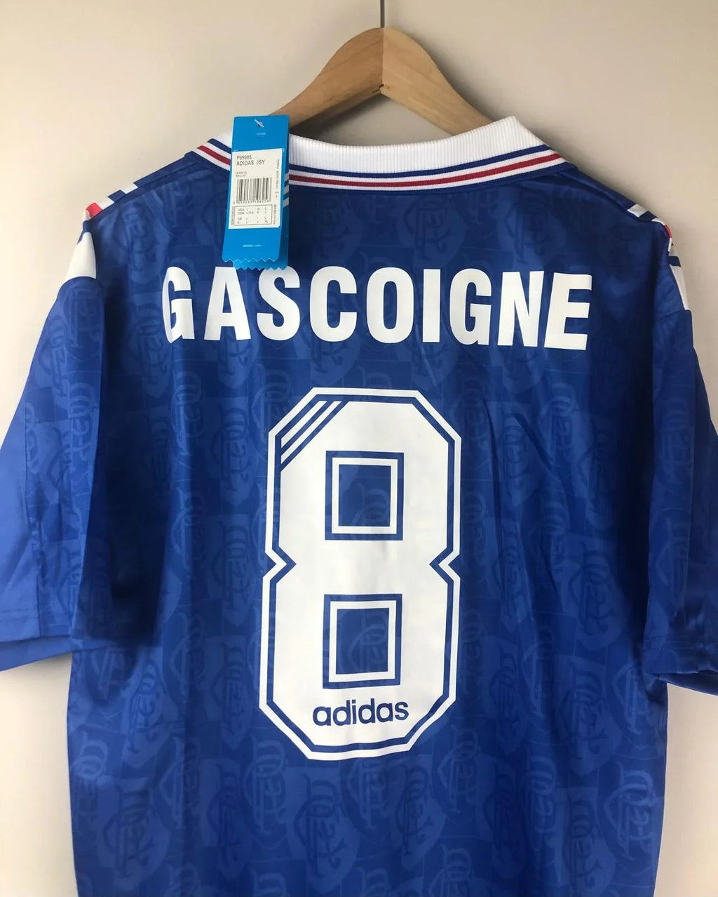 Camiseta Retro Gascoigne Rangers FC 1996-97 - Fútbol Club Vintage
