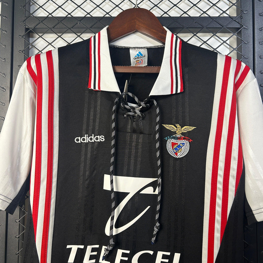 Camiseta Retro SL Benfica Visitante Negra 1997-98 - Fútbol Club Vintage