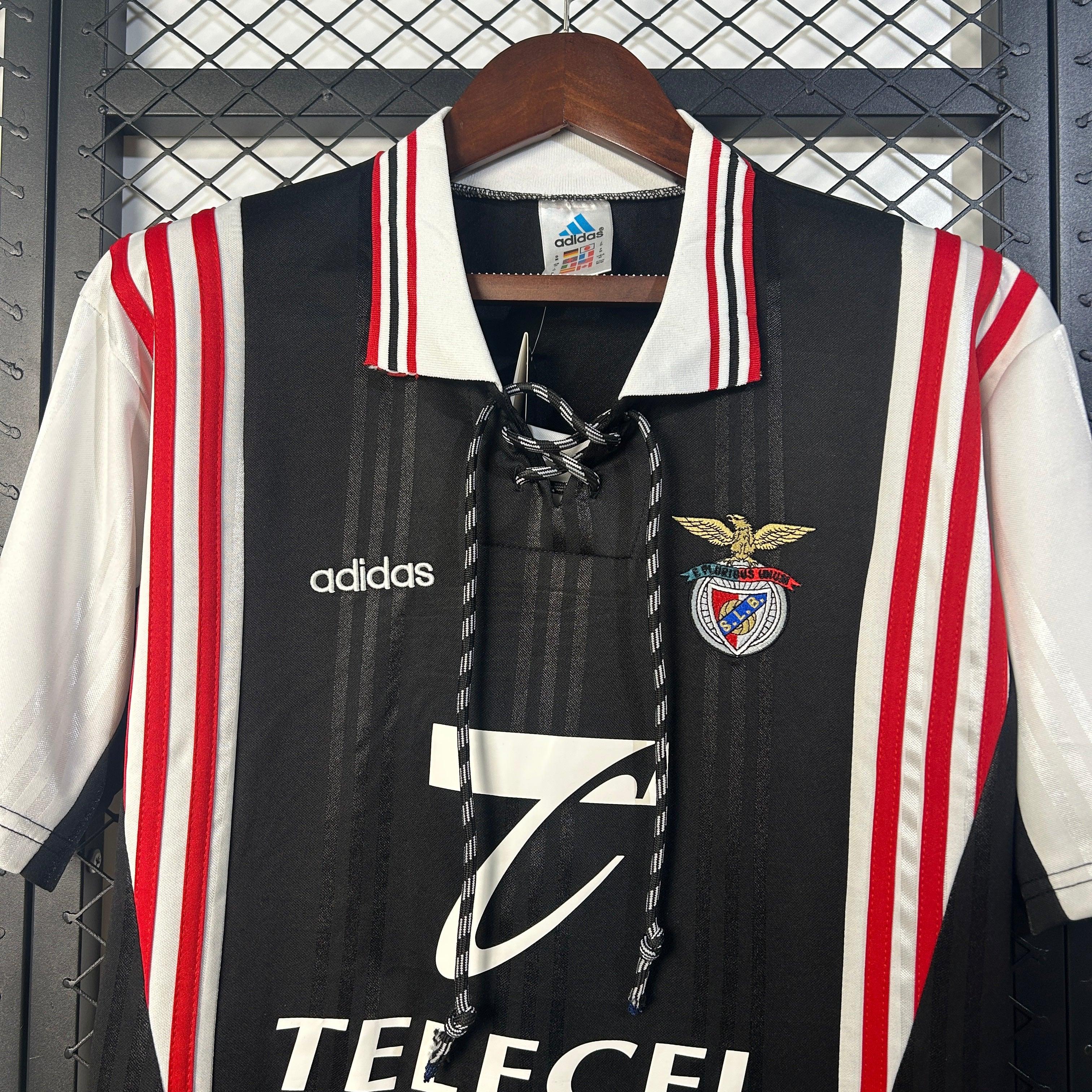 Camiseta Retro SL Benfica Visitante Negra 1997-98 - Fútbol Club Vintage