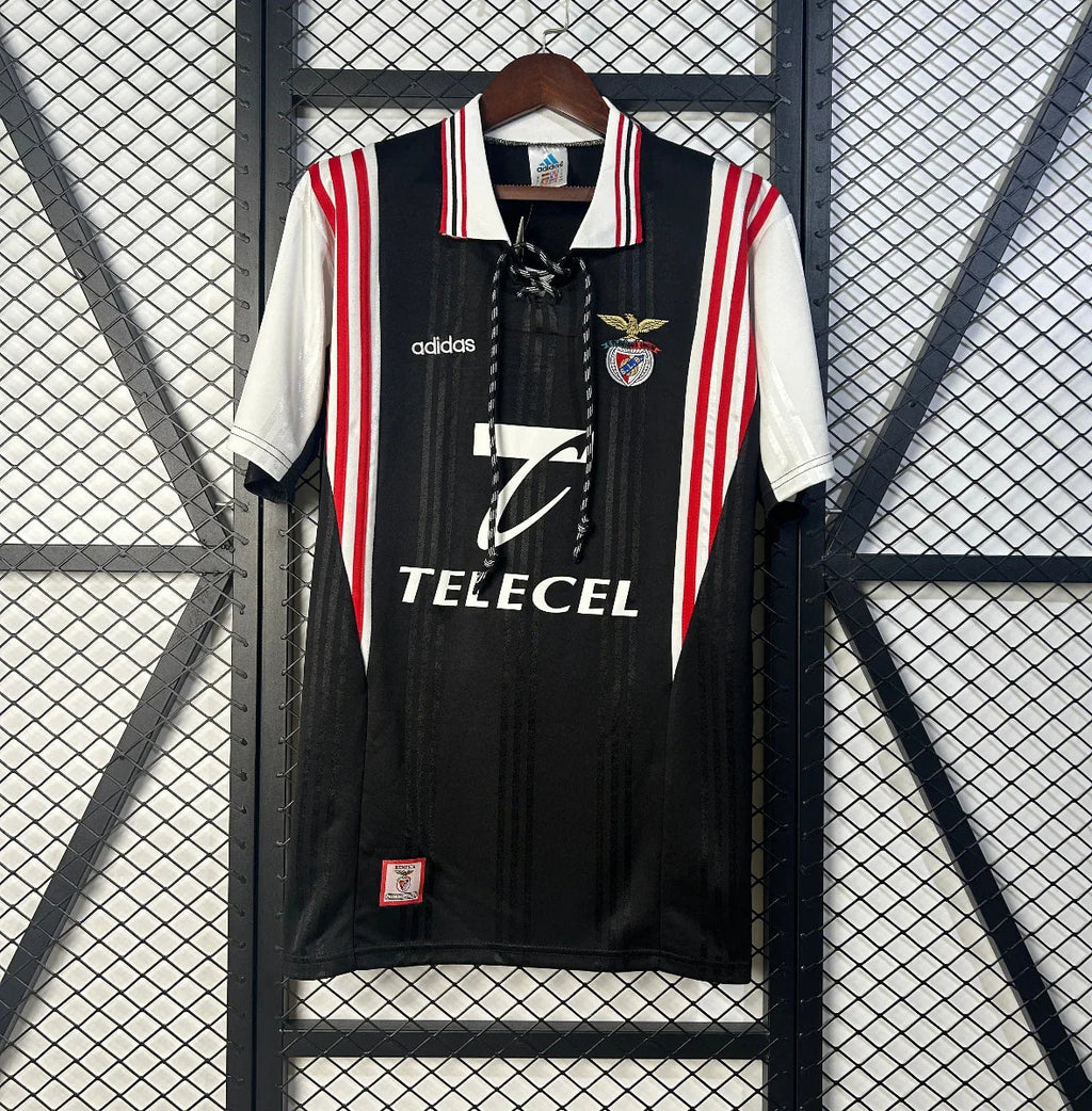 Camiseta Retro SL Benfica Visitante Negra 1997-98 - Fútbol Club Vintage
