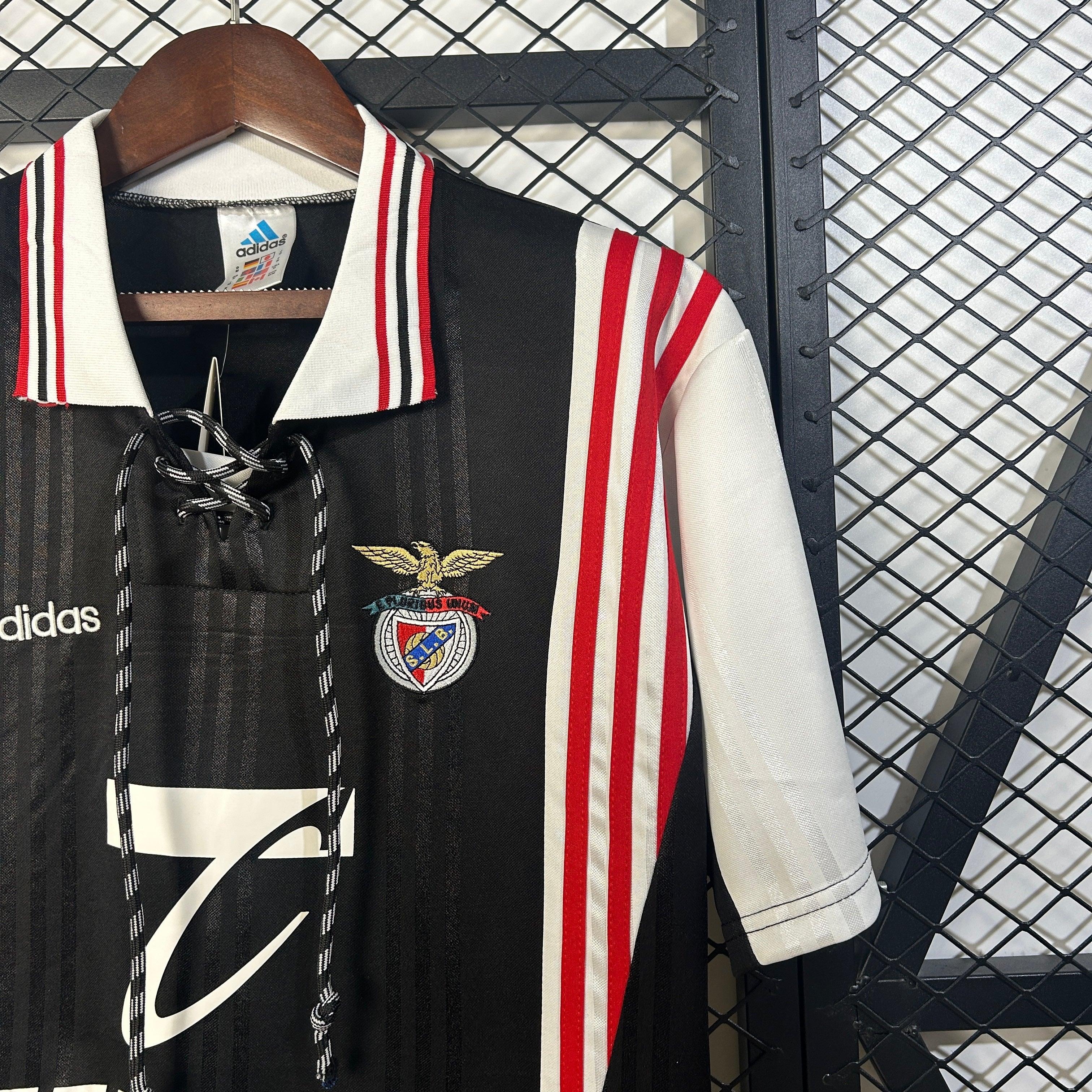 Camiseta Retro SL Benfica Visitante Negra 1997-98 - Fútbol Club Vintage