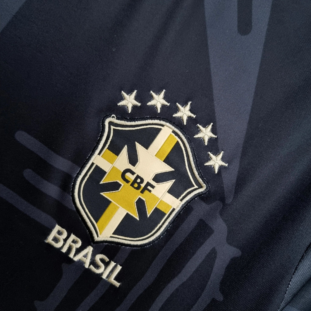 Camiseta Retro Brasil Negra 2022 - Fútbol Club Vintage