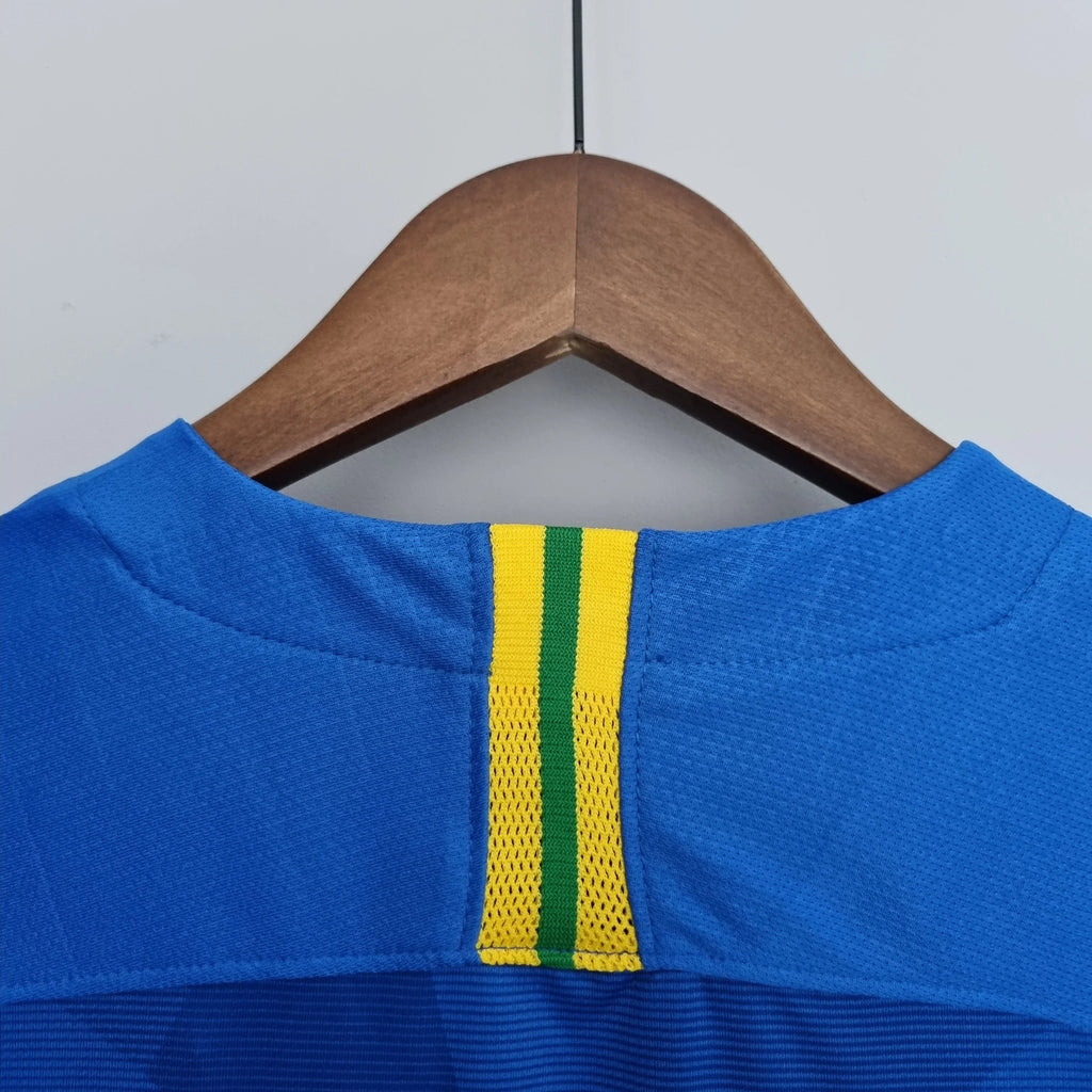 Camiseta Retro Brasil Visitante 2018 - Fútbol Club Vintage