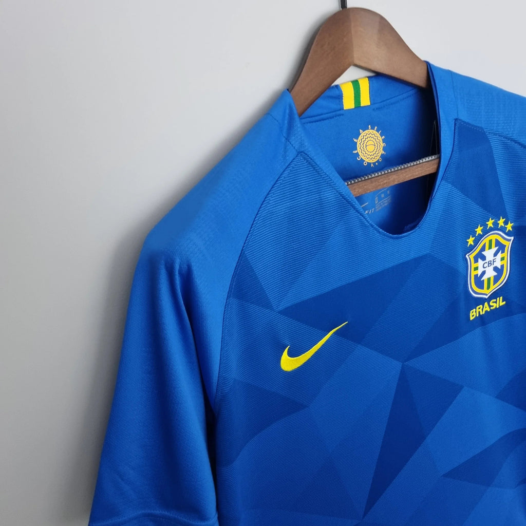 Camiseta Retro Brasil Visitante 2018 - Fútbol Club Vintage