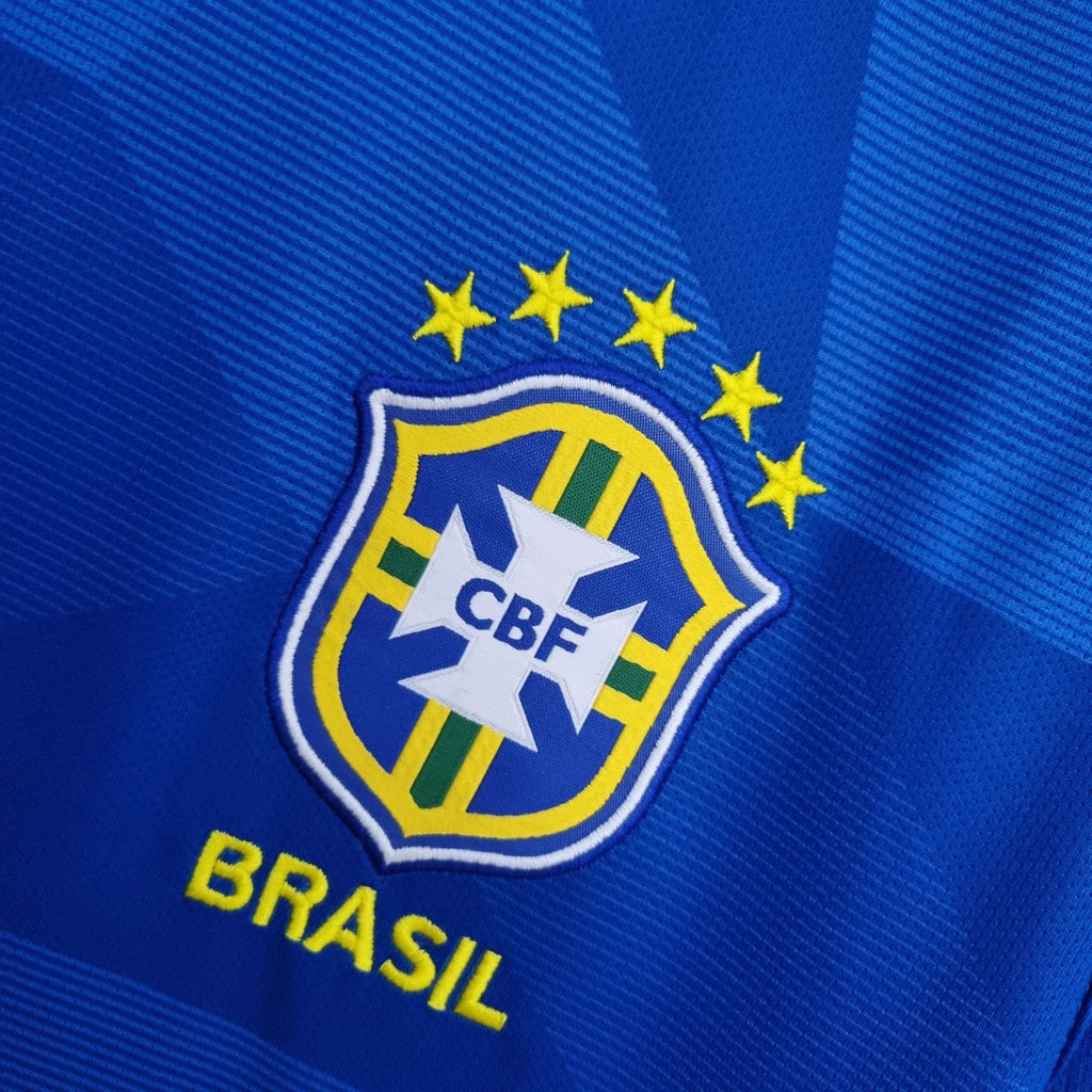 Camiseta Retro Brasil Visitante 2018 - Fútbol Club Vintage