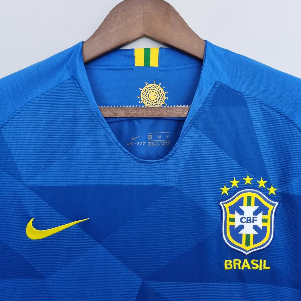 Camiseta Retro Brasil Visitante 2018 - Fútbol Club Vintage
