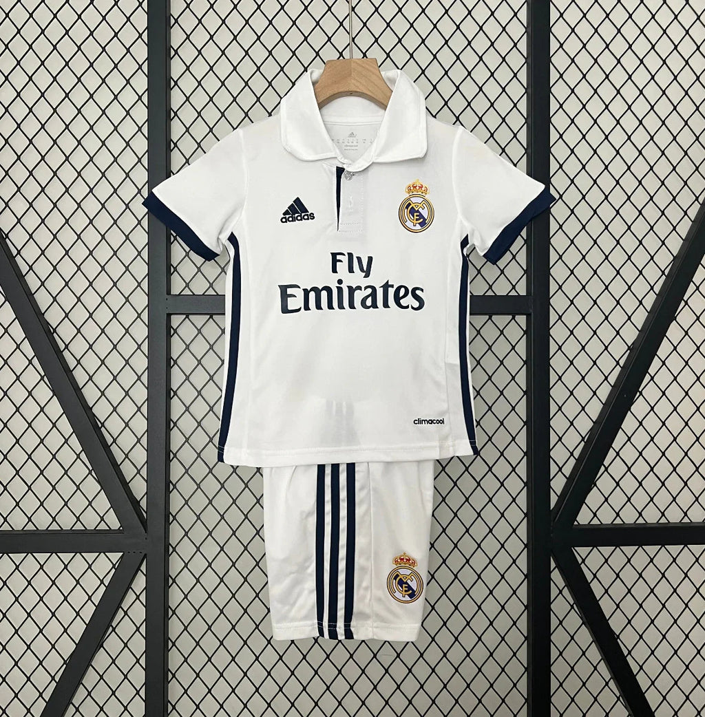 Retro Real Madrid Niños 2016-17 - Fútbol Club Vintage