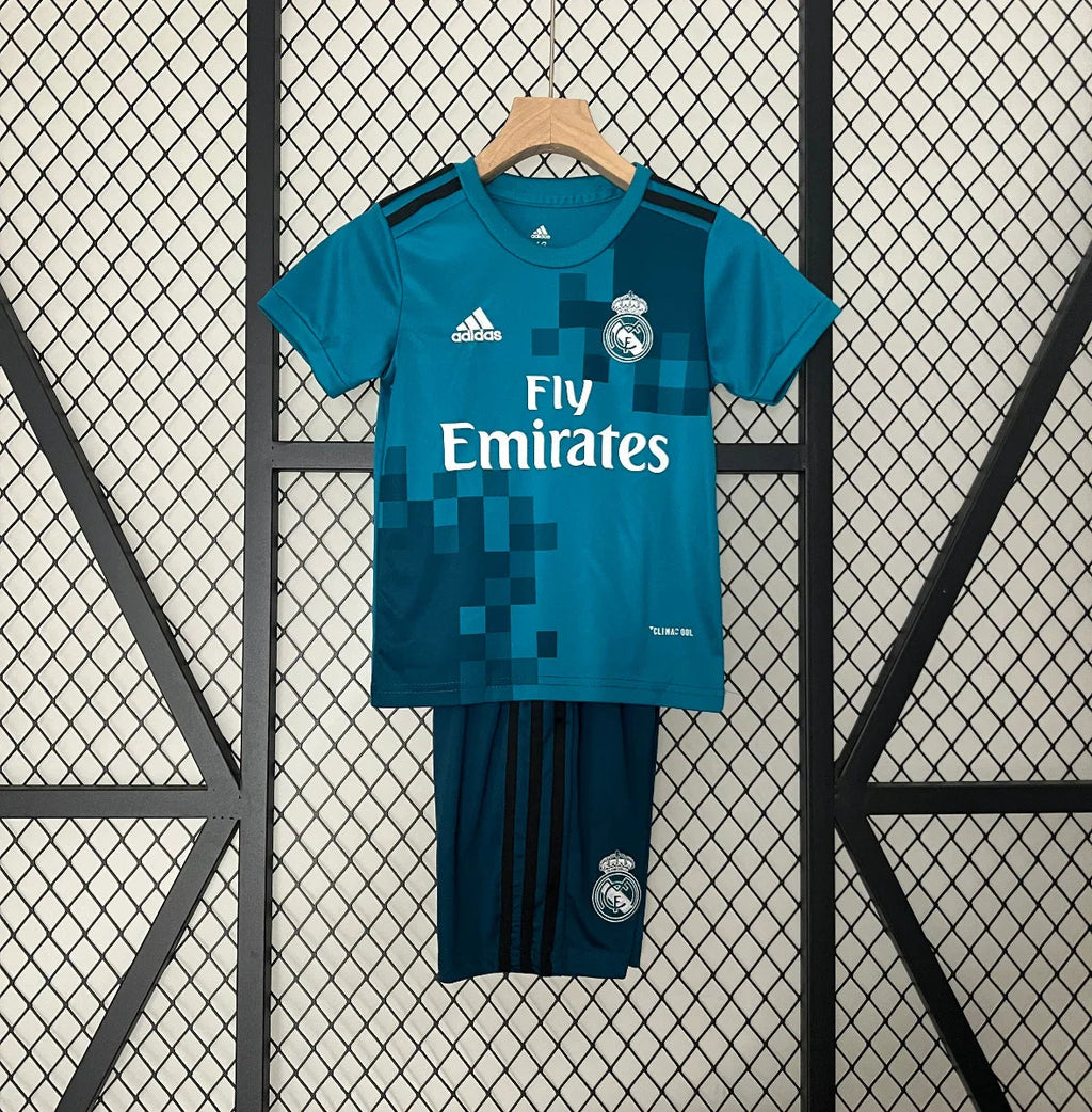 Retro Real Madrid Visitante 3ª Niños 2017-18 - Fútbol Club Vintage