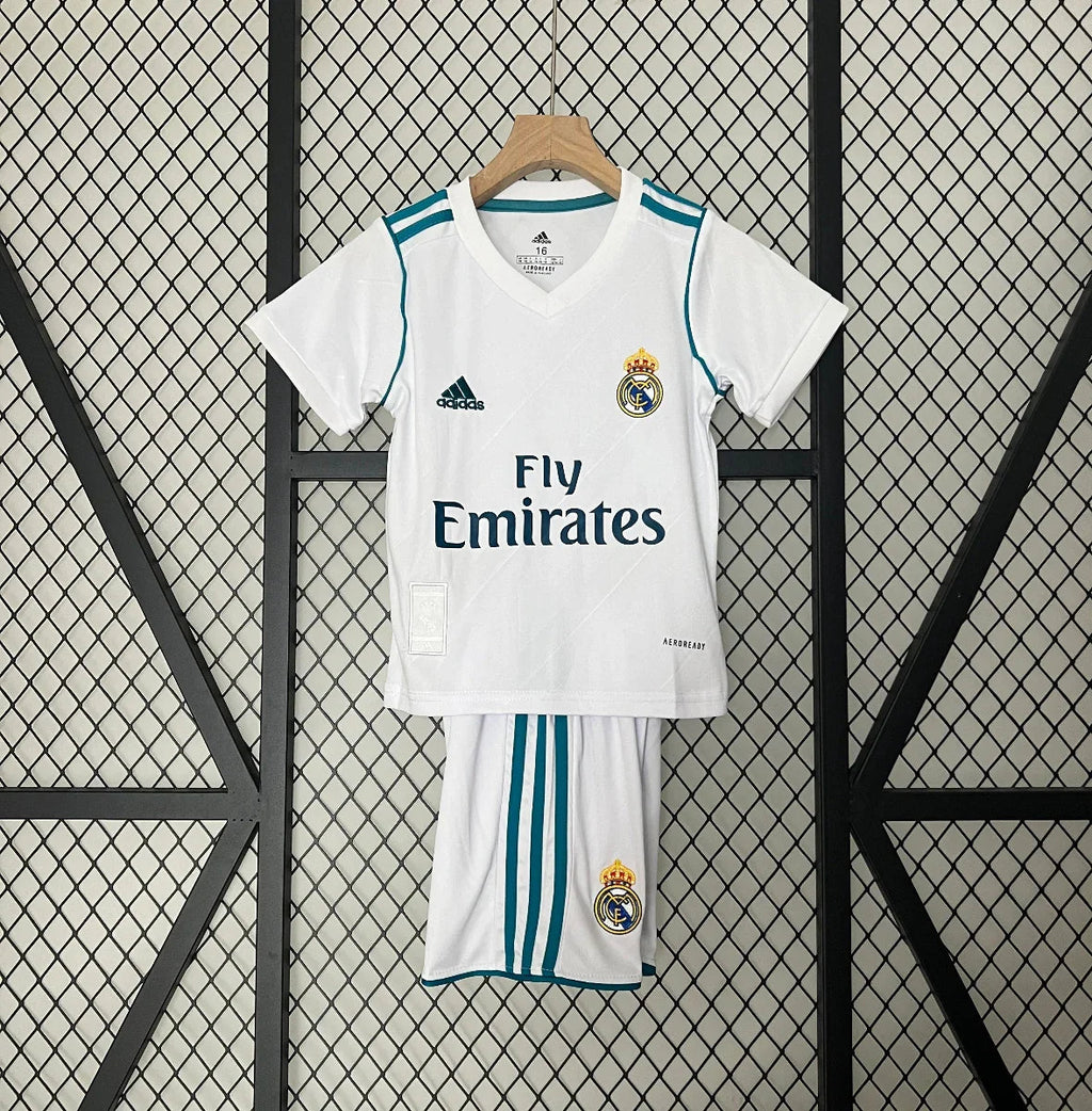 Retro Real Madrid Niños 2017-18 - Fútbol Club Vintage