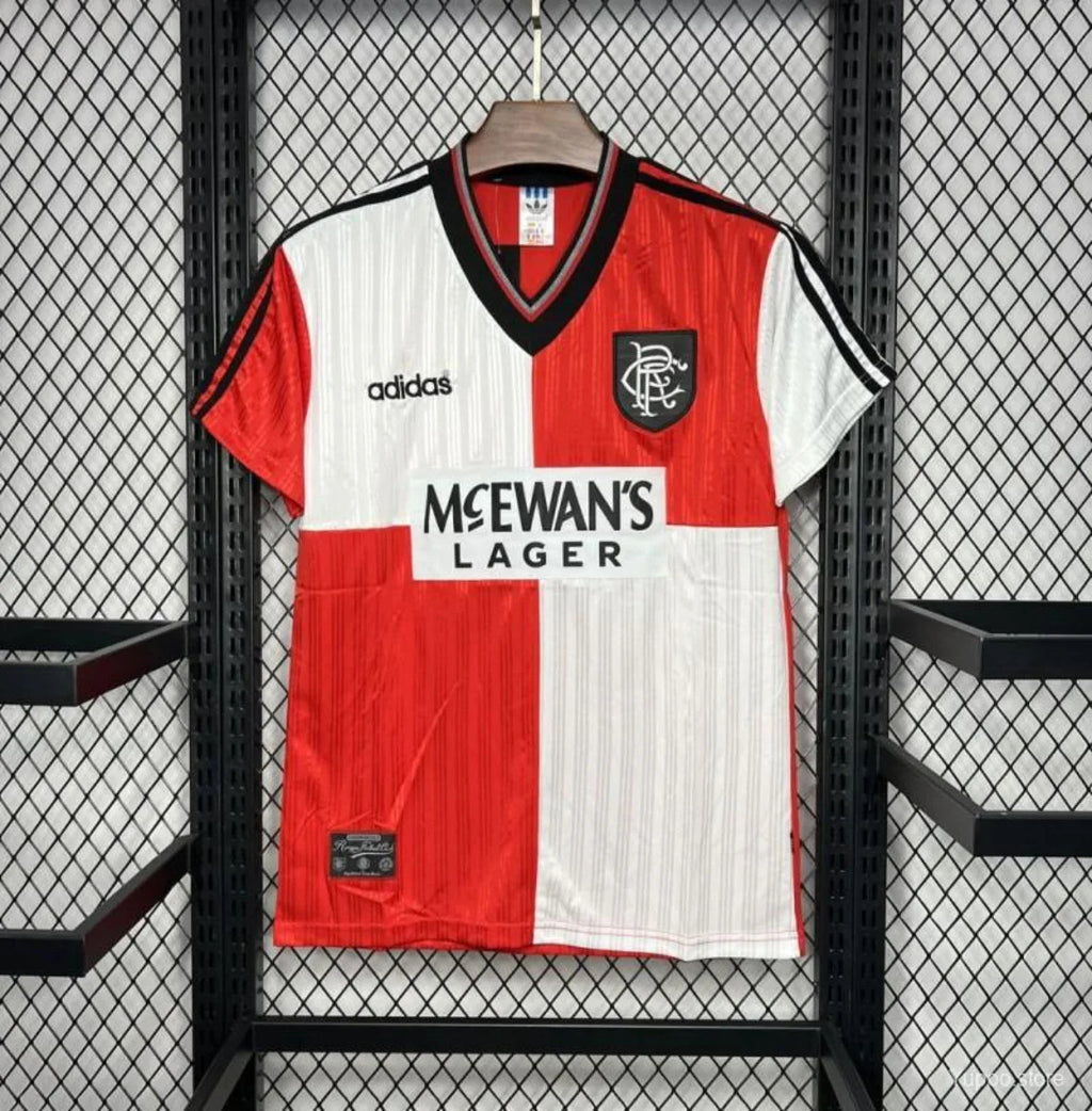 Camiseta Retro Rangers FC Visitante 1995-96 - Fútbol Club Vintage