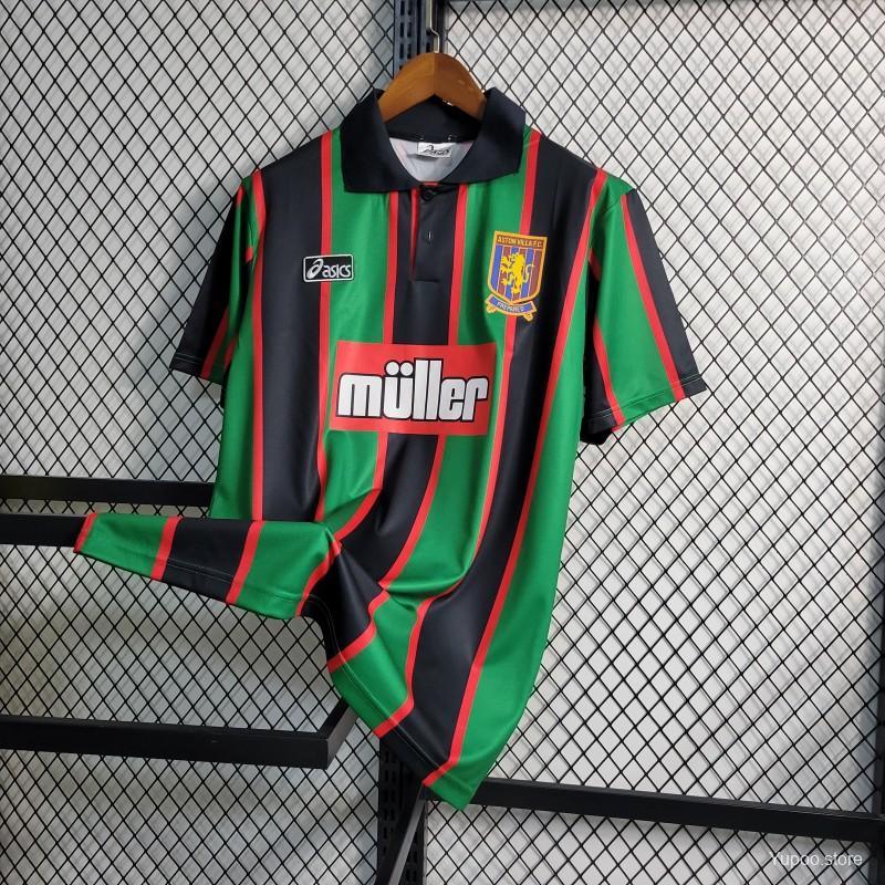 Camiseta Retro Aston Villa Visitante 1993-95 - Fútbol Club Vintage