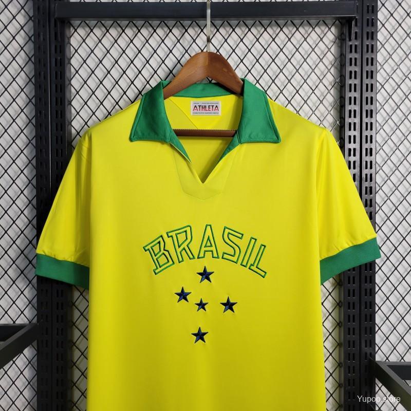 Camiseta Retro Brasil 1958 - Fútbol Club Vintage