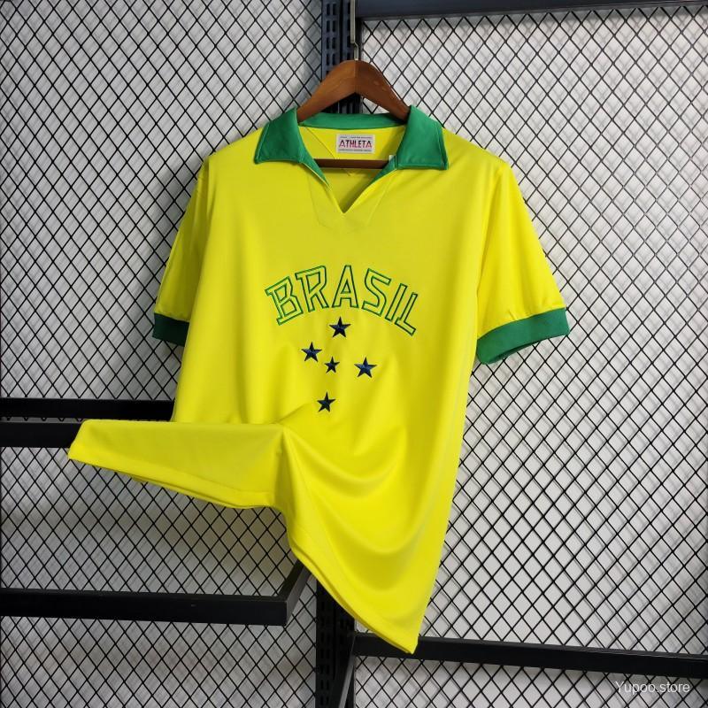 Camiseta Retro Brasil 1958 - Fútbol Club Vintage