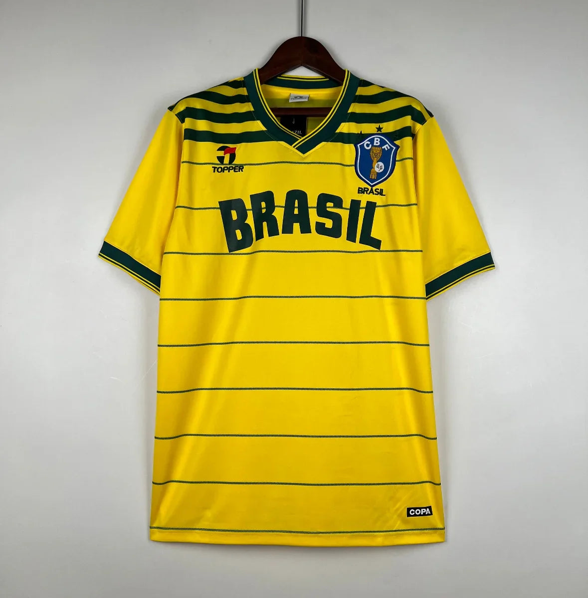 Camiseta Retro Brasil 1984 - Fútbol Club Vintage
