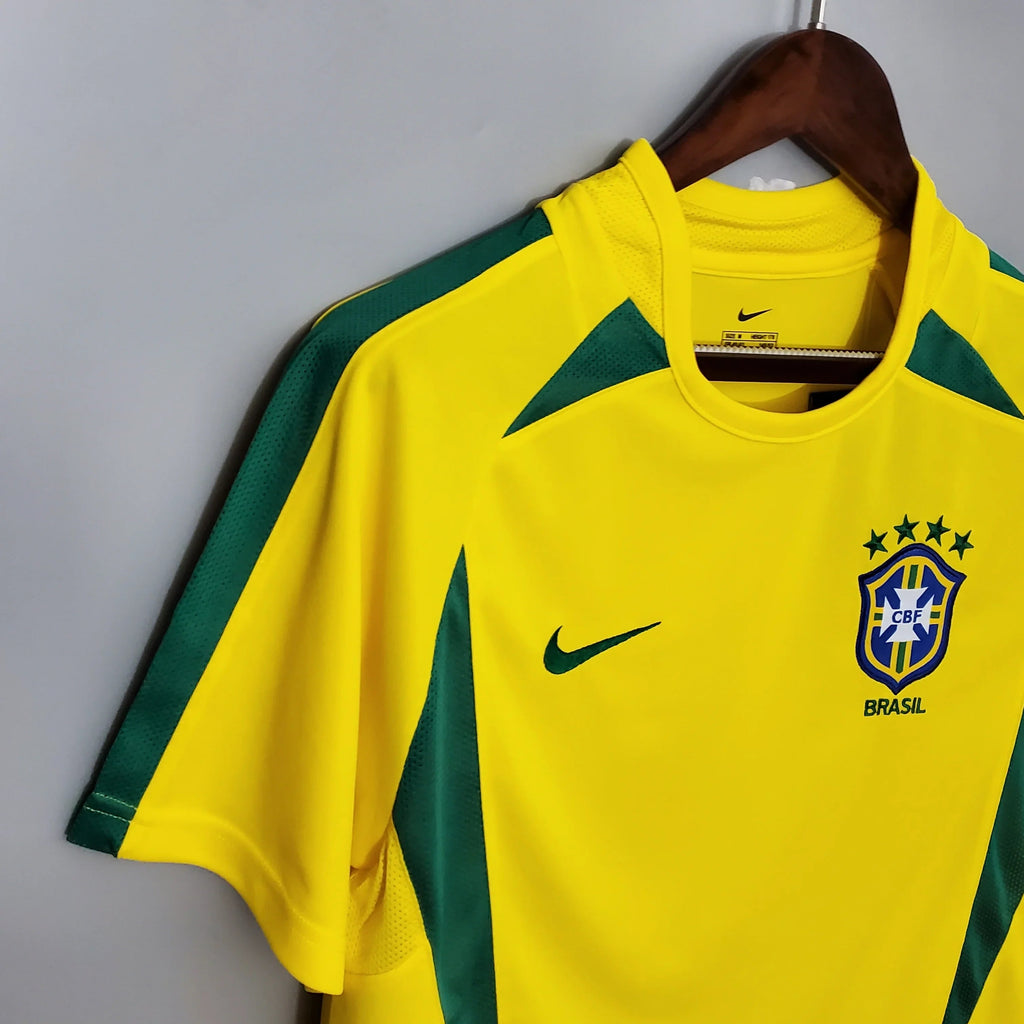 Camiseta Retro Brasil 2002 - Fútbol Club Vintage