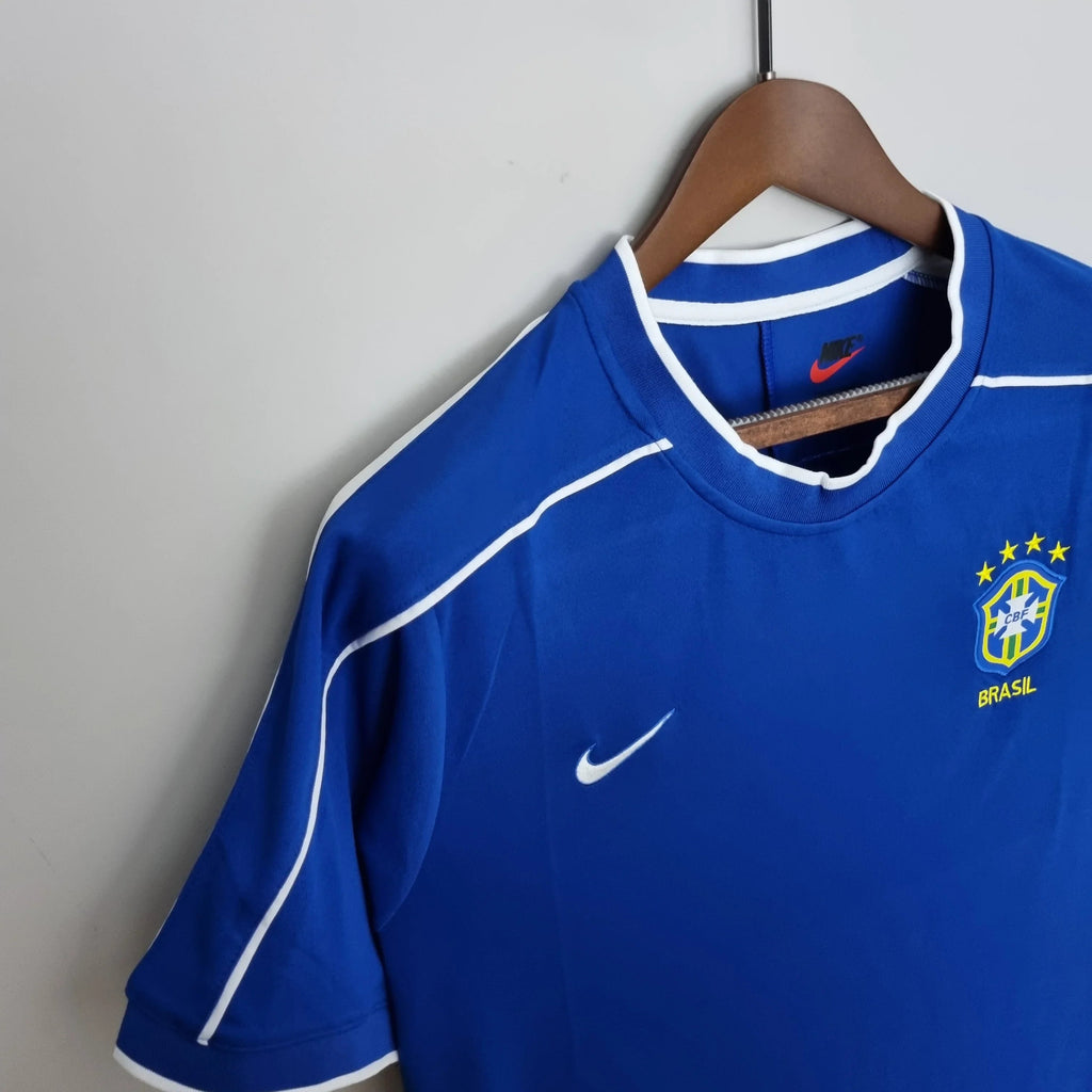 Camiseta Retro Brasil Visitante 1998 - Fútbol Club Vintage